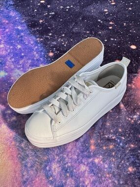 Keds White Platform Sneakers - Women Size 5